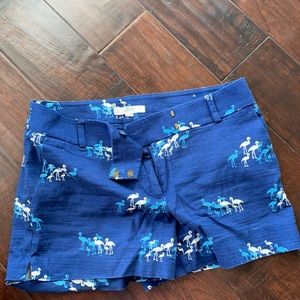 LOFT Flamingo Printed Shorts (4)